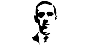 The disturbing Mr. Lovecraft in chiaroscuro. 